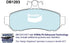 Bendix DB1203GCT Brake Pad Set - General CT