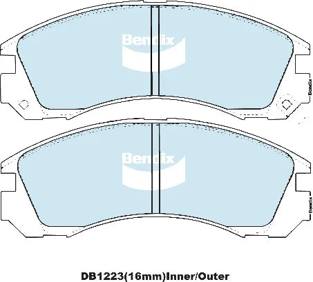 Bendix DB1223GCT Brake Pad Set - General CT