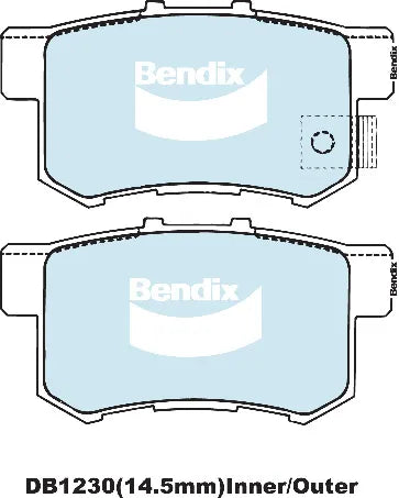Bendix DB1230GCT Brake Pad Set - General CT