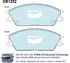 Bendix DB1252GCT Brake Pad Set - General CT