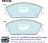 Bendix DB1252GCT Brake Pad Set - General CT
