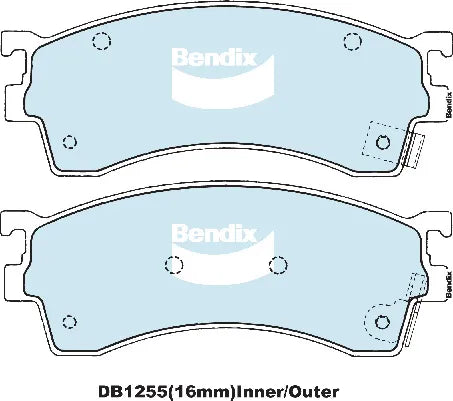 Bendix DB1255GCT Brake Pad Set - General CT
