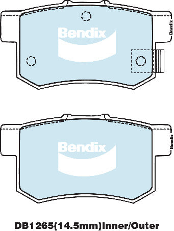 Bendix DB1265GCT Brake Pad Set - General CT
