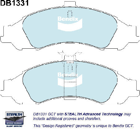 Bendix DB1331GCT Brake Pads Set - General CT