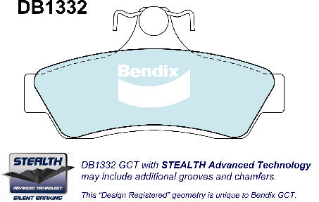 Bendix DB1332GCT Brake Pads Set - General CT