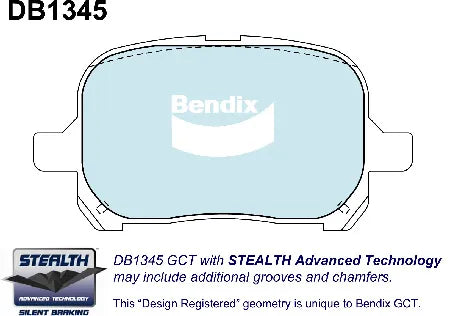 Bendix DB1345GCT Brake Pad Set - General CT
