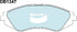 Bendix DB1347GCT Brake Pad Set - General CT