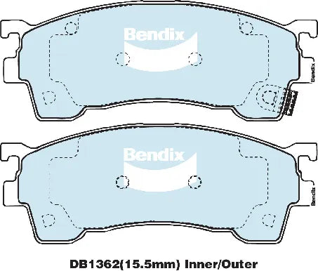 Bendix DB1362GCT Brake Pad Set - General CT