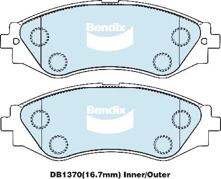 Bendix DB1370GCT Brake Pad Set - General CT
