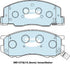 Bendix DB1372GCT Brake Pad Set - General CT
