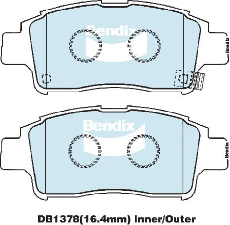 Bendix DB1378GCT Brake Pad Set - General CT