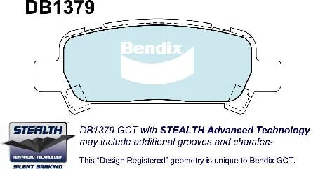 Bendix DB1379GCT Brake Pad Set - General CT