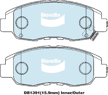Bendix DB1391GCT Brake Pad Set - General CT