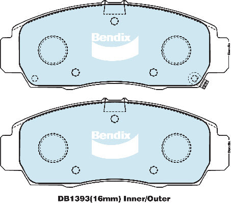 Bendix DB1393GCT Brake Pad Set - General CT