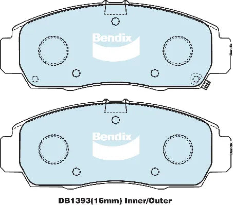 Bendix DB1393GCT Brake Pad Set - General CT