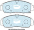 Bendix DB1393GCT Brake Pad Set - General CT