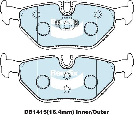 Bendix DB1415EURO Brake Pad Set Euro+