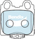 Bendix DB1416GCT Brake Pad Set - General CT