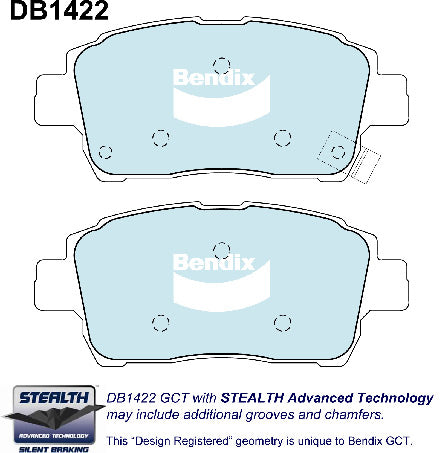Bendix DB1422GCT Brake Pad Set - General CT