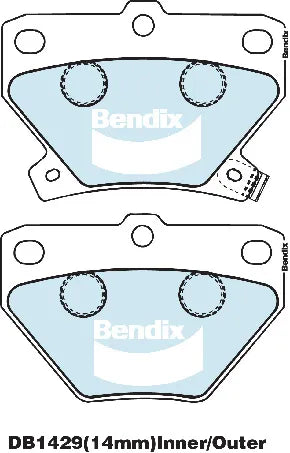 Bendix DB1429GCT Brake Pad Set - General CT