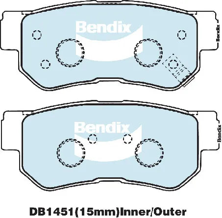 Bendix DB1451GCT Brake Pad Set - General CT