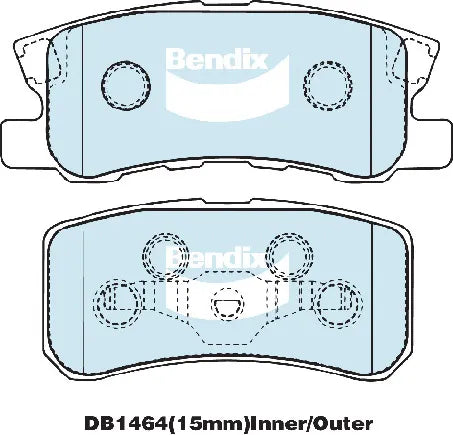 Bendix DB1464GCT Brake Pad Set - General CT