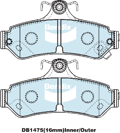 Bendix DB1475GCT Brake Pad Set - General CT