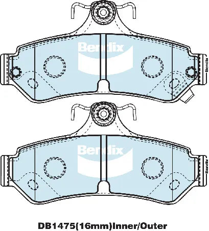 Bendix DB1475GCT Brake Pad Set - General CT