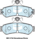 Bendix DB1475GCT Brake Pad Set - General CT