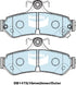 Bendix DB1475GCT Brake Pad Set - General CT