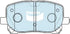 Bendix DB1487GCT Brake Pad Set - General CT