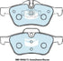 Bendix DB1500EURO Brake Pad Set Euro+ - Includes Wear Sensor