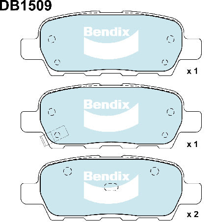 Bendix DB1509GCT Brake Pads Set - General CT