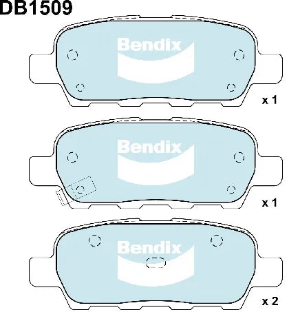 Bendix DB1509GCT Brake Pads Set - General CT
