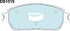 Bendix DB1519GCT Brake Pad Set - General CT