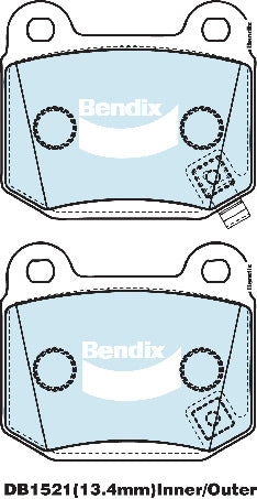 Bendix DB1521GCT Brake Pad Set - General CT