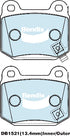 Bendix DB1521GCT Brake Pad Set - General CT