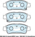Bendix DB1660GCT Brake Pad Set - General CT