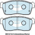 Bendix DB1674GCT Brake Pad Set - General CT