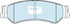 Bendix DB1675GCT Brake Pad Set - General CT