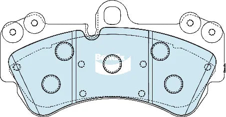 Bendix DB1676EURO Brake Pad Set Euro+