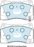 Bendix DB1678GCT Brake Pad Set - General CT