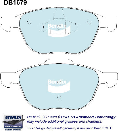 Bendix DB1679GCT Brake Pads Set - General CT