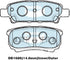 Bendix DB1686GCT Brake Pad Set - General CT