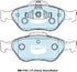 Bendix DB1724GCT Brake Pad Set - General CT
