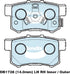 Bendix DB1728GCT Brake Pad Set - General CT