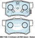 Bendix DB1728GCT Brake Pad Set - General CT