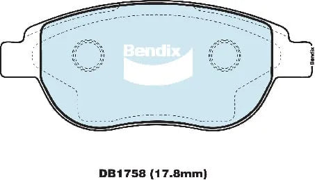 Bendix DB1758EURO Brake Pad Set Euro+