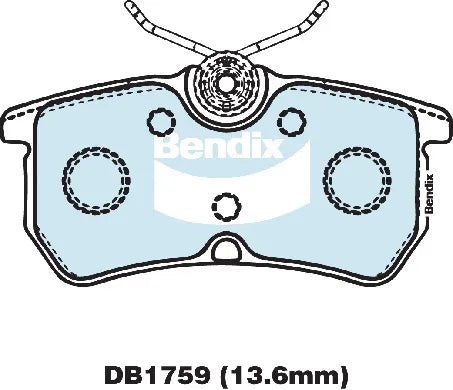 Bendix DB1759GCT Brake Pad Set - General CT