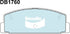 Bendix DB1760GCT Brake Pad Set - General CT